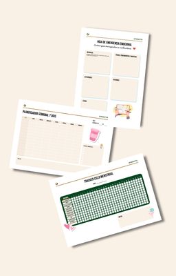Plantillas descargables de autocuidado y salud