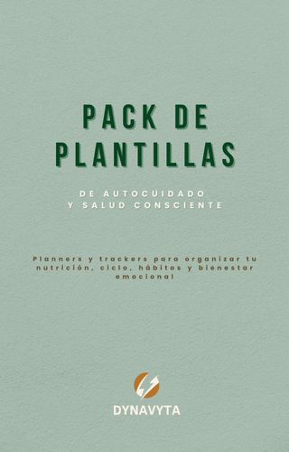 Pack digital de plantillas de autocuidado y salud consciente (imagen 1)